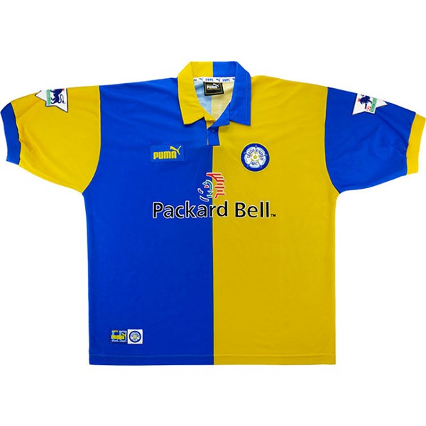 Camiseta Leeds United Replica Primera Ropa Retro 1998 1999 Amarillo